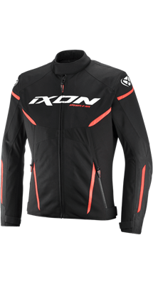 IXON STRIKER 2 AIR WP TRAFORATO NERO/ROSSO FLUO