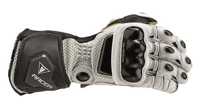 RACER GLOVES HIGH RACER KANGAROO KNOX WHITE