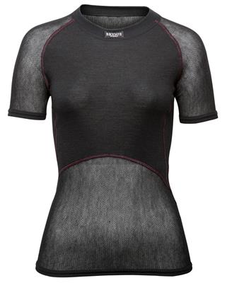 BRYNJE WOOL THERMO LIGHT LADY T-SHIRT M.C. NERO