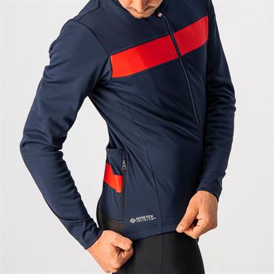 CASTELLI RADDOPPIA 3 JACKET BLU/ROSSO